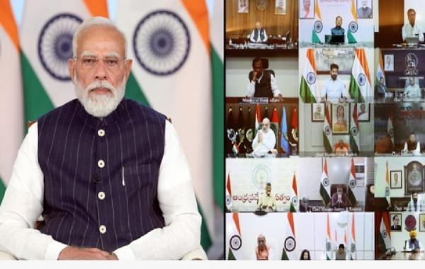 PM Modi Holds Key Meeting with Chief Ministers on Middle East Crisis: 'No Lockdown in the Country; We Will Fight This Battle Like Team India.' Strategic Focus: Deliberations on the War and Oil Crisis in West Asia; PM Modi States—'We Will Ensure Essential Supplies in Collaboration with the States.' New Delhi | Khabargali