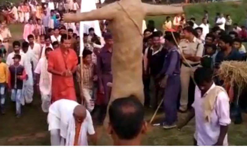 Shocking tradition: Not Ravana, but Sahastrabahu is killed… Centuries old tale of unique Dussehra in Sihawa, Chhattisgarh, a naked clay effigy of Sahastrabahu is prepared, Dhamtari, Khabargali