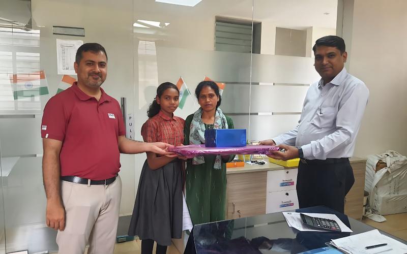 Shreya Singh OT, a student of Adani Vidya Mandir, Sarguja, has achieved success in the Sainik School Entrance Exam AISSEE 2026.  Ambikapur, Sarguja, Chhattisgarh, Khabargali