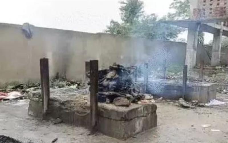 Uproar over pet dog's funeral at cremation ground; matter reaches police station bilaspur chhattigarh hindi news khabargali 
