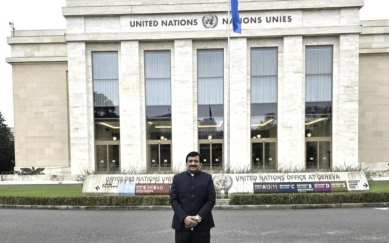 Dr. Dinesh Mishra, senior eye specialist of Chhattisgarh and President of the Superstition Eradication Committee, superstition, witch-hunting, human rights, United Nations, Geneva, Superstition Eradication Committee, women's safety, Raipur, Chhattisgarh, Khabargali