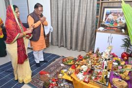 On the occasion of Govardhan Puja, the Chief Minister worshipped cows and wished happiness and prosperity for the people of the state khabrgali 