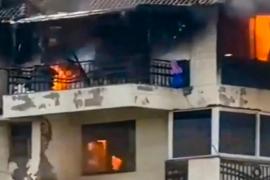 Congress leader dies after penthouse catches fire due to Akhand Jyoti hindi News big news latest News khabargali 