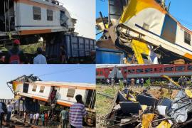 Passenger train runs over goods train in Chhattisgarh, 7 people including loco pilot killed; passengers rescued by cutting bogies with gas cutter; Railways announces compensation, Bilaspur, Khabargali