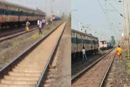 Another train accident averted in Chhattisgarh, three trains collided on the same track, causing panic among passengers.