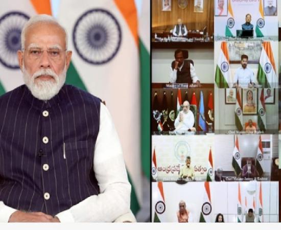 PM Modi Holds Key Meeting with Chief Ministers on Middle East Crisis: 'No Lockdown in the Country; We Will Fight This Battle Like Team India.' Strategic Focus: Deliberations on the War and Oil Crisis in West Asia; PM Modi States—'We Will Ensure Essential Supplies in Collaboration with the States.' New Delhi | Khabargali