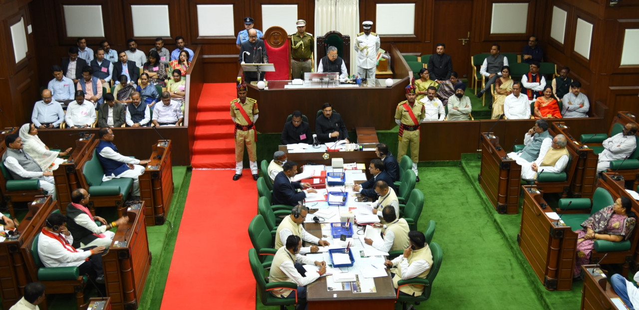 The state has got a triple engine government, this will increase the pace of development of the state - Governor Ramen Deka addressed the fifth session of the 6th Legislative Assembly of Chhattisgarh, Raipur, Khabargali