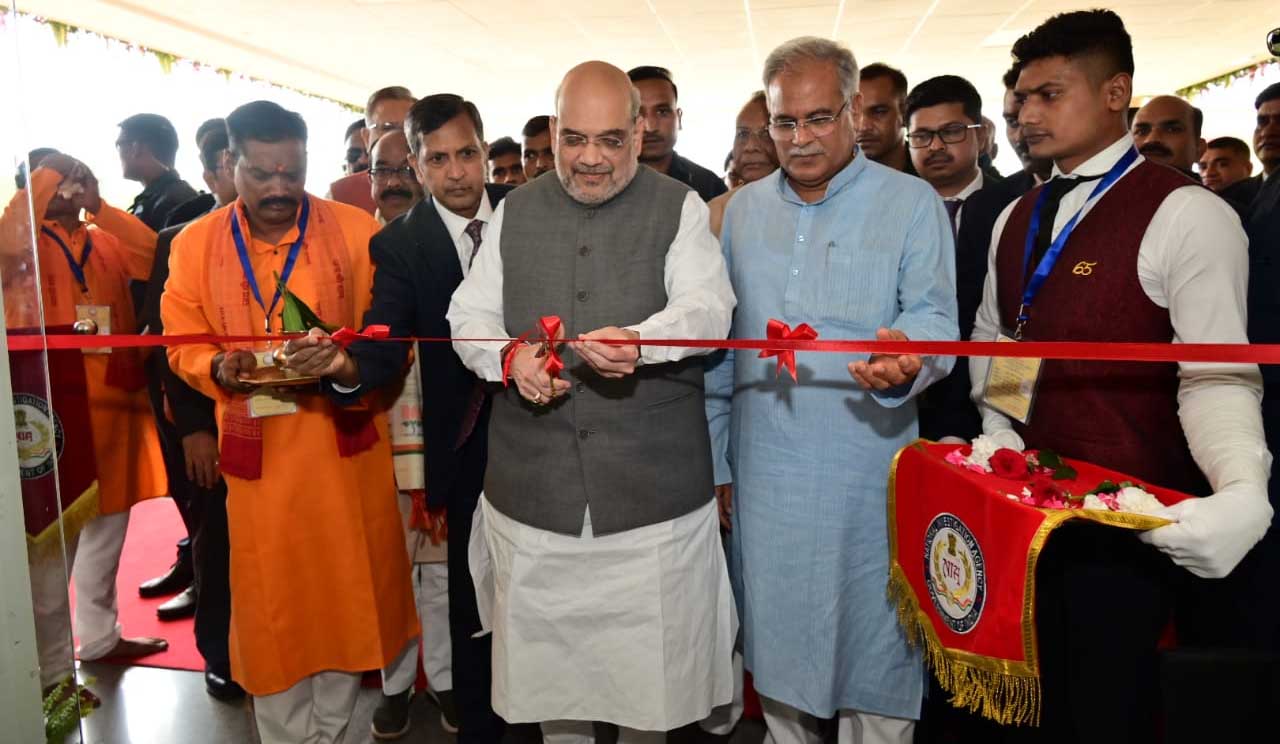 Union Home Minister Amit Shah, National Investigation Agency, NIA, Modi at 20 Dreams Meeting Delivery in Sector-24 of Naya Raipur, Chhattisgarh, Khabargali