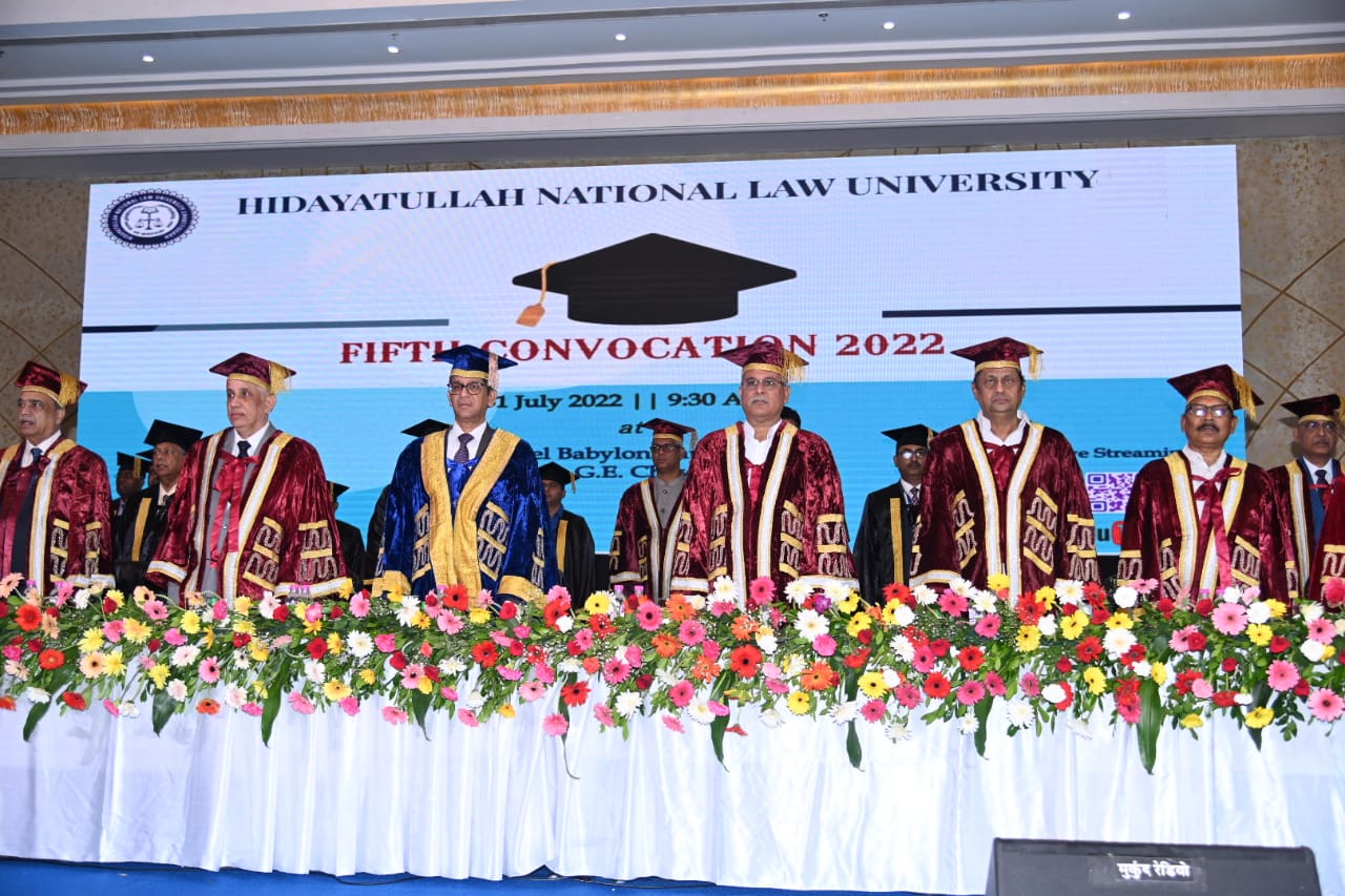 Hidayatullah National Law University, Fifth Convocation, Chief Justice of Supreme Court Justice N.  V. Ramana, Government of Chhattisgarh, Judicial Community, Khabargali