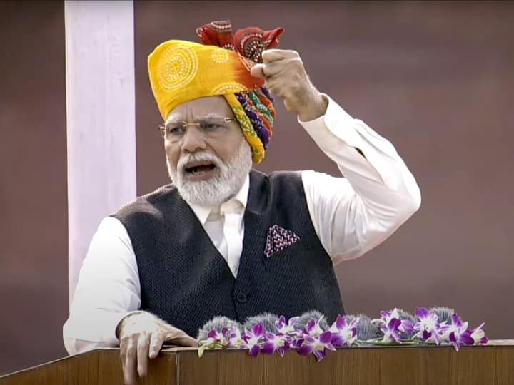 India, Hindustan, 77th Independence Day, PM Modi hoists the tricolor from the ramparts of the Red Fort for the 10th time, Mission against the evils of corruption, dynasty and appeasement, three facilities guaranteed, Prime Minister Narendra Modi,khabargali