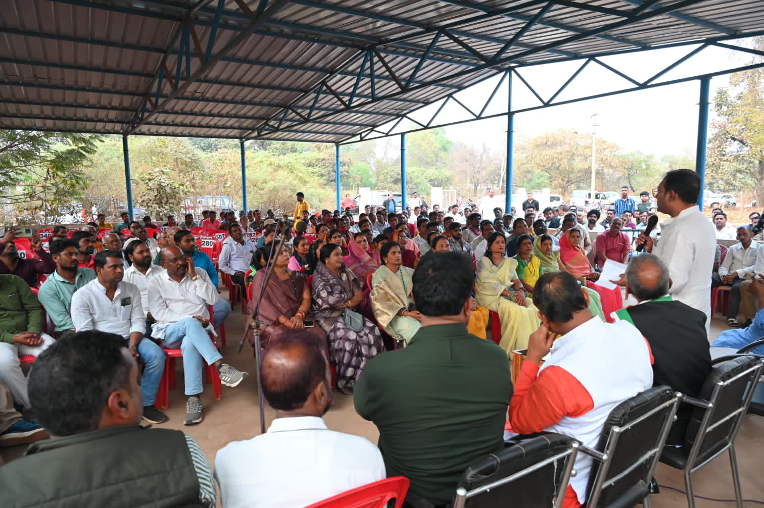 Rahul Gandhi, Bharat Jodo Yatra, Ahiwara Assembly Constituency, Hariwara MLA and Public Health Engineering and Village Industries Minister Guru Rudra Kumar, Chhattisgarh, Khabargali