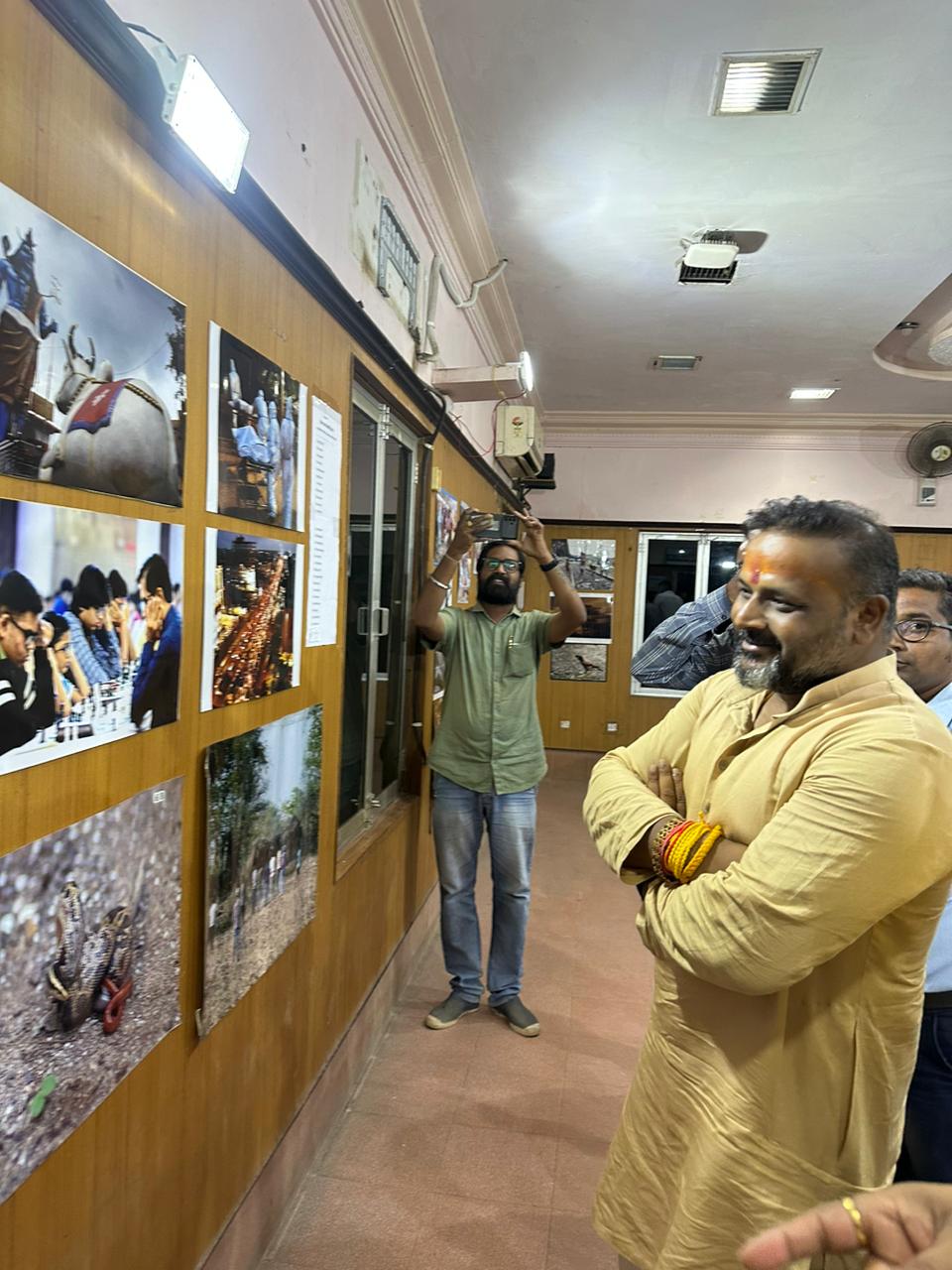 Photo exhibition by Photojournalist Association and Raipur Press Club on World Photography Day, Shram Karmakar Mandal President Sushil Sunny Aggarwal, Anil Pusadkar and senior photojournalists Gokul Soni, Javed Khan, Santosh Sahu, Deepak Pandey, Kishan Lokhande, Mahadev Tiwari, Ajay Sahu,  Raman Halwai, Trilochan Manikpuri, Heera Manikpuri, Jai Goswami, Bhupesh Kesharwani, Sudhir Sagar, Vimal Minj, Santosh Tiwari, Dipendra Soni, Chhattisgarh, Khabargali