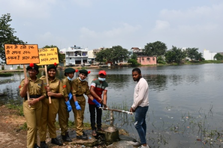 Swachhta Hi Seva Campaign, 200 employees and students of Krishna Public School Raipur participated, Executive Director Mr. Ashutosh Tripathi, Principal Mrs. Priyanka Tripathi, Chhattisgarh, Khabargali.