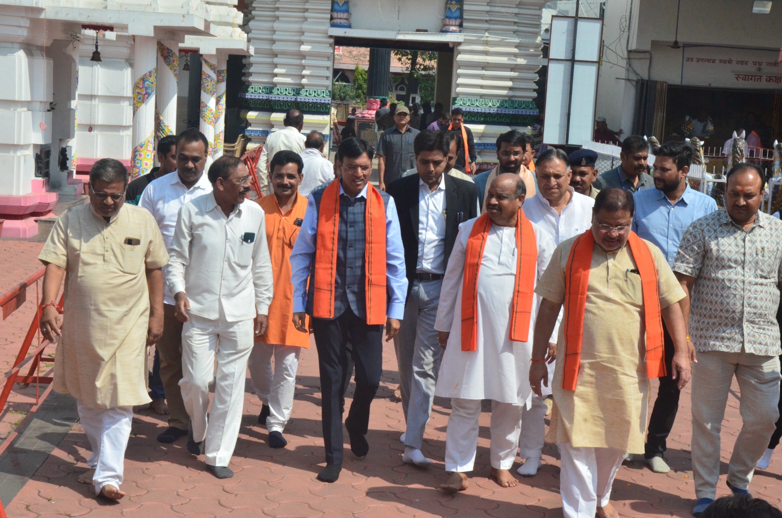 Lord Shri Jagannath Temple, Union Minister of State Mansukh Mandaviya, BJP candidate from Raipur North Assembly Constituency Purandar Mishra, Raipur, Chhattisgarh, Khabargali