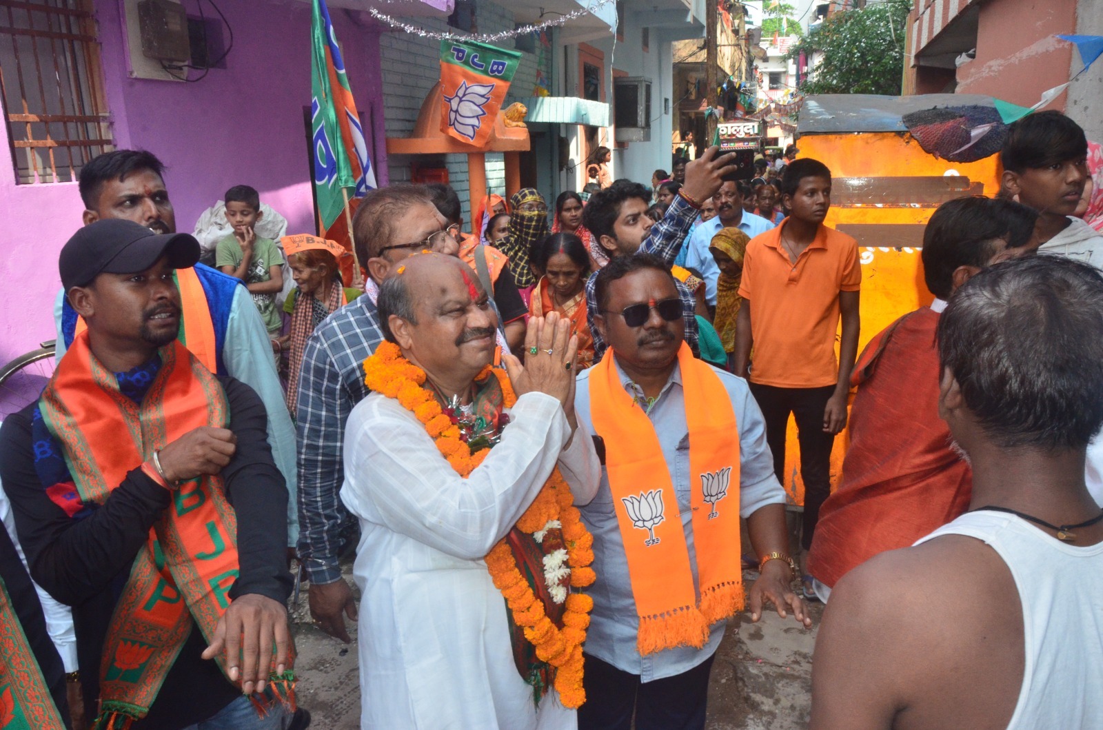 BJP candidate from Raipur North assembly constituency Purandar Mishra, tour and public relations, Chhattisgarh assembly elections, Khabargali
