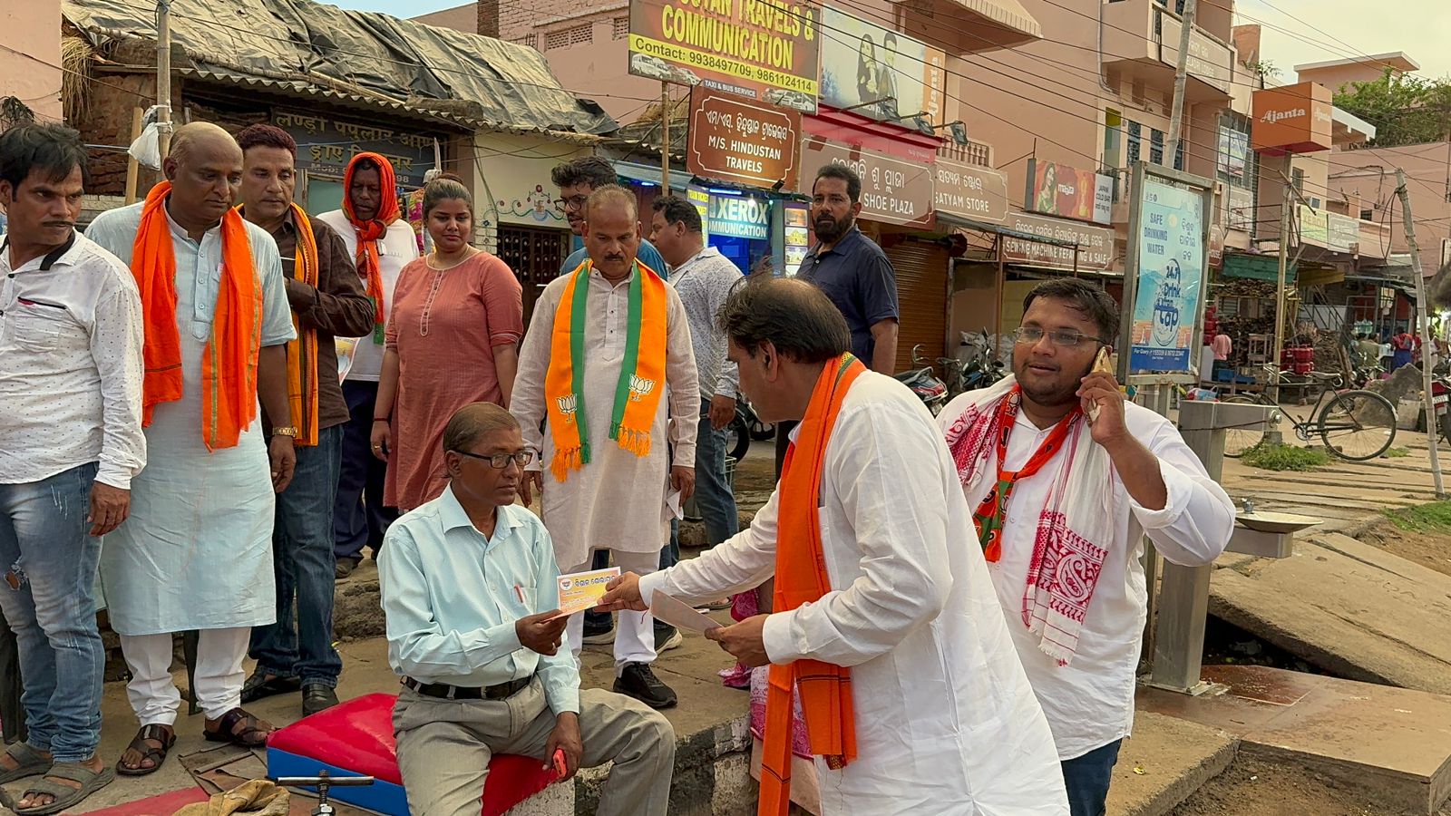 Former Chhattisgarh cabinet minister Rajesh Munat campaigns vigorously in favour of BJP in Puri, Odisha, Khabargali