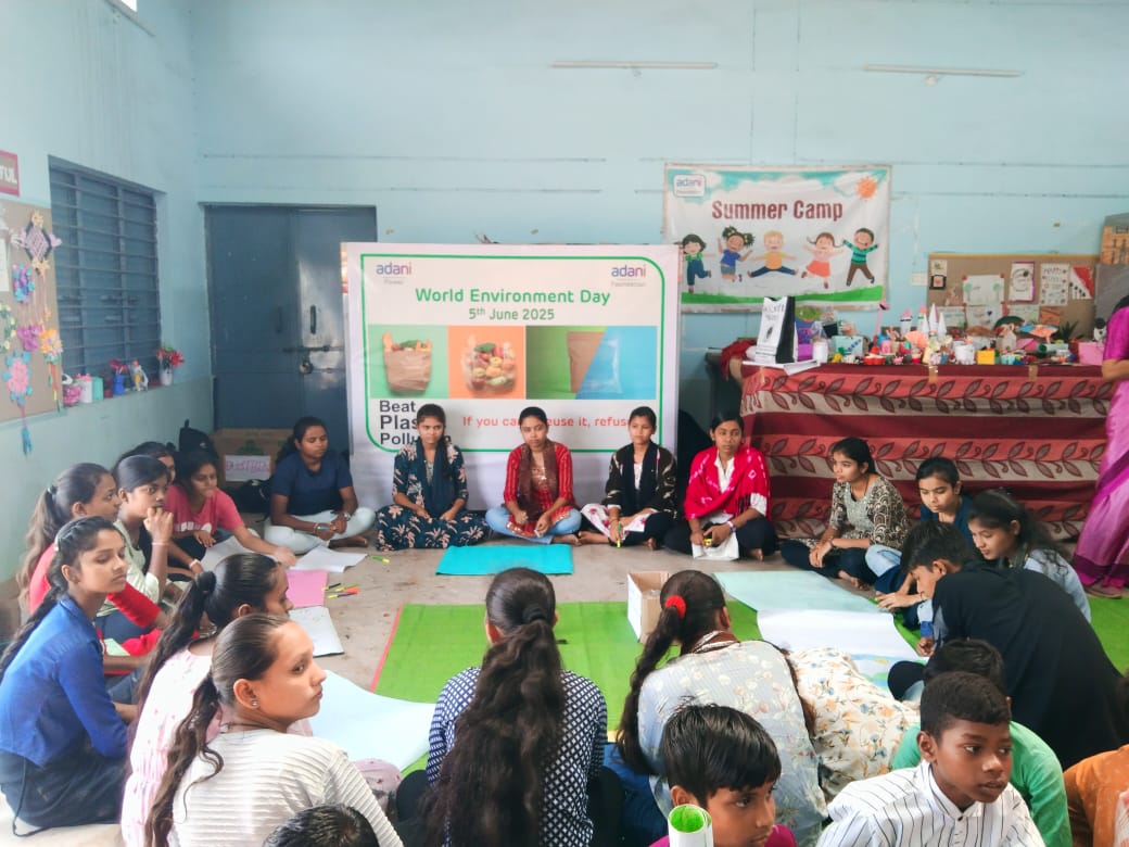 Adani Foundation celebrated 'Festival of Greenery' with children, Raikheda campus resonated with painting, dance and pledge of tree plantation, Chhattisgarh, Khabargali