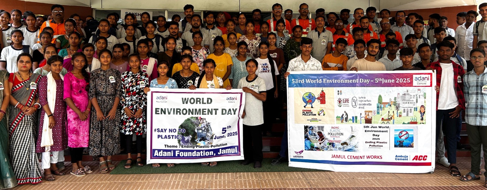 Adani Foundation gave the message of environmental protection through awareness program, drawing competition and tree plantation, students participated enthusiastically in the World Environment Day program, Jamul, Bhilai, Khabargali