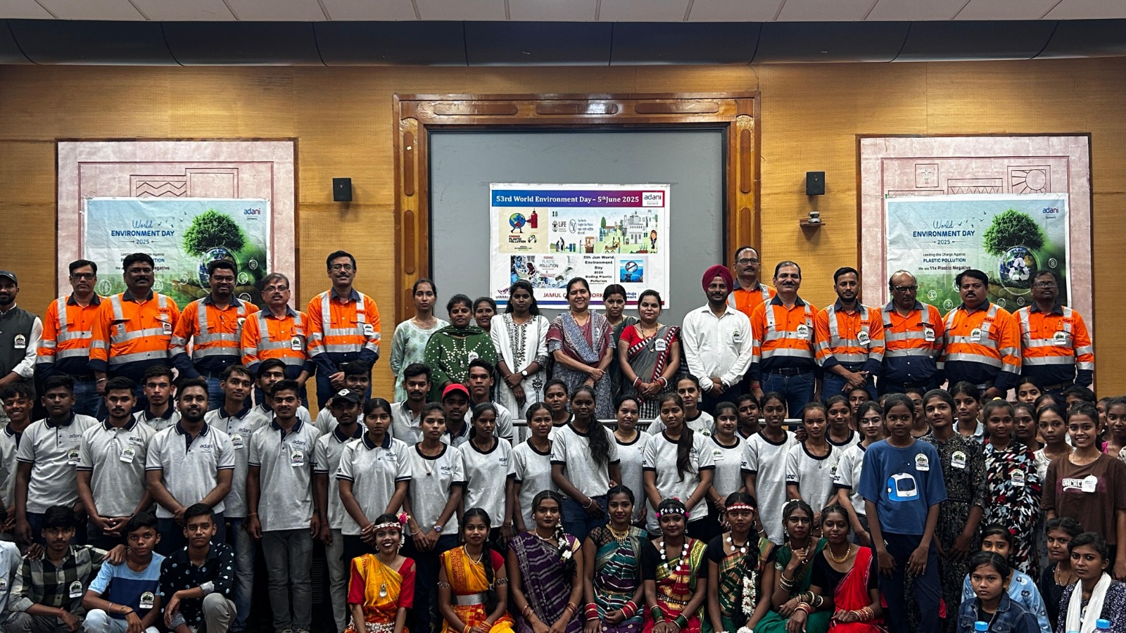 Adani Foundation gave the message of environmental protection through awareness program, drawing competition and tree plantation, students participated enthusiastically in the World Environment Day program, Jamul, Bhilai, Khabargali