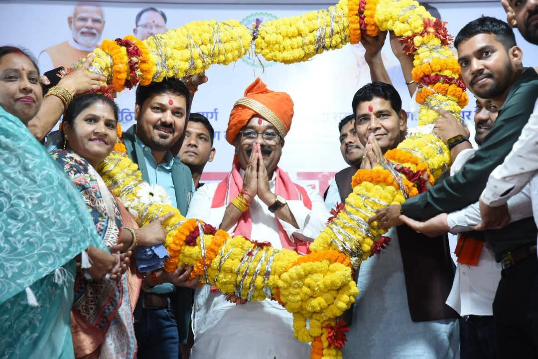 Deputy Chief Minister Sao performed Bhoomi Pujan for development works worth 62 crores in the area of ​​his MLA Anuj Sharma, Dharsiwa Assembly, Chhattisgarh, Khabargali