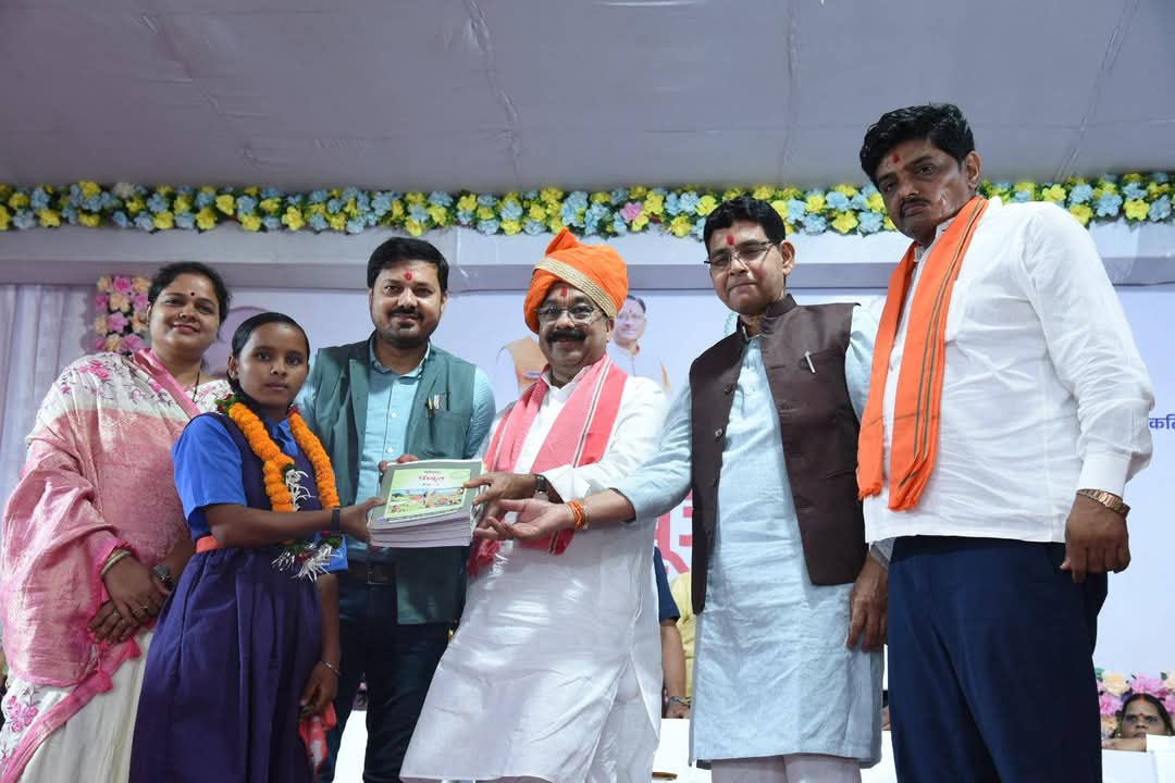 Deputy Chief Minister Sao performed Bhoomi Pujan for development works worth 62 crores in the area of ​​his MLA Anuj Sharma, Dharsiwa Assembly, Chhattisgarh, Khabargali