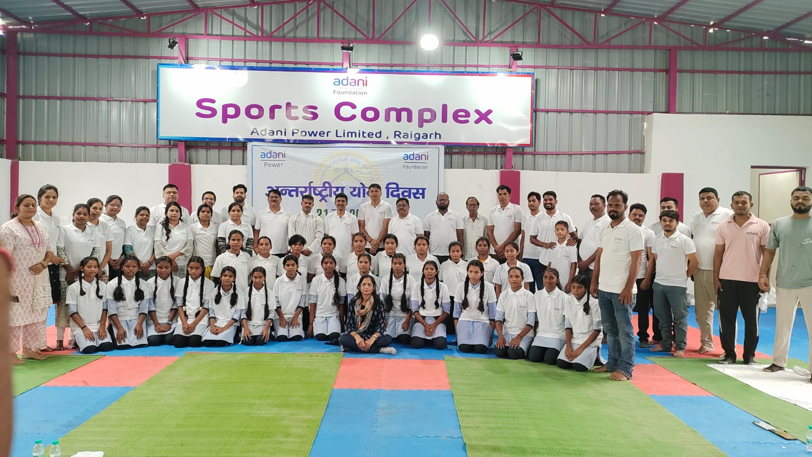 On International Yoga Day, Adani Foundation organized special yoga camps in various villages of Raigarh district, Chhattisgarh, Khabargali