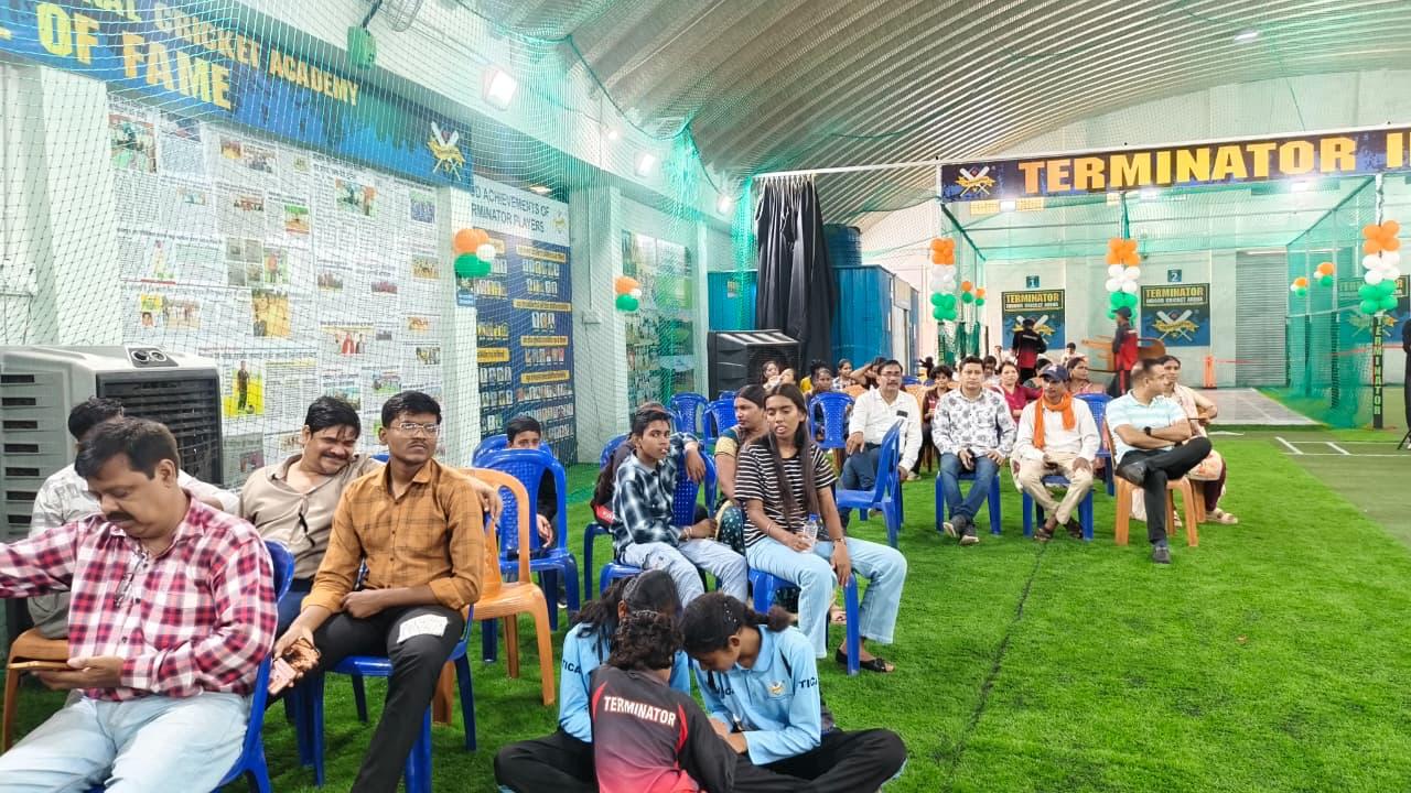 Terminator Indoor Cricket Arena Raipur, Terminator Cricket Academy Raipur, indoor cricket academy Raipur, cricket academy in Raipur, TICA Raipur, indoor cricket facility Chhattisgarh, Dr Shabab Qureshi, cricket training Raipur, chhattisgarh, Khabargali 