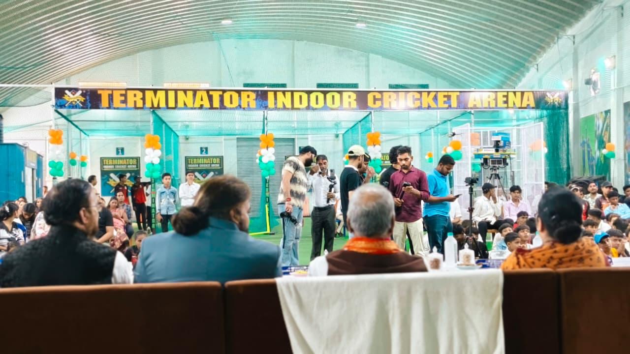 Terminator Indoor Cricket Arena Raipur, Terminator Cricket Academy Raipur, indoor cricket academy Raipur, cricket academy in Raipur, TICA Raipur, indoor cricket facility Chhattisgarh, Dr Shabab Qureshi, cricket training Raipur, chhattisgarh, Khabargali 