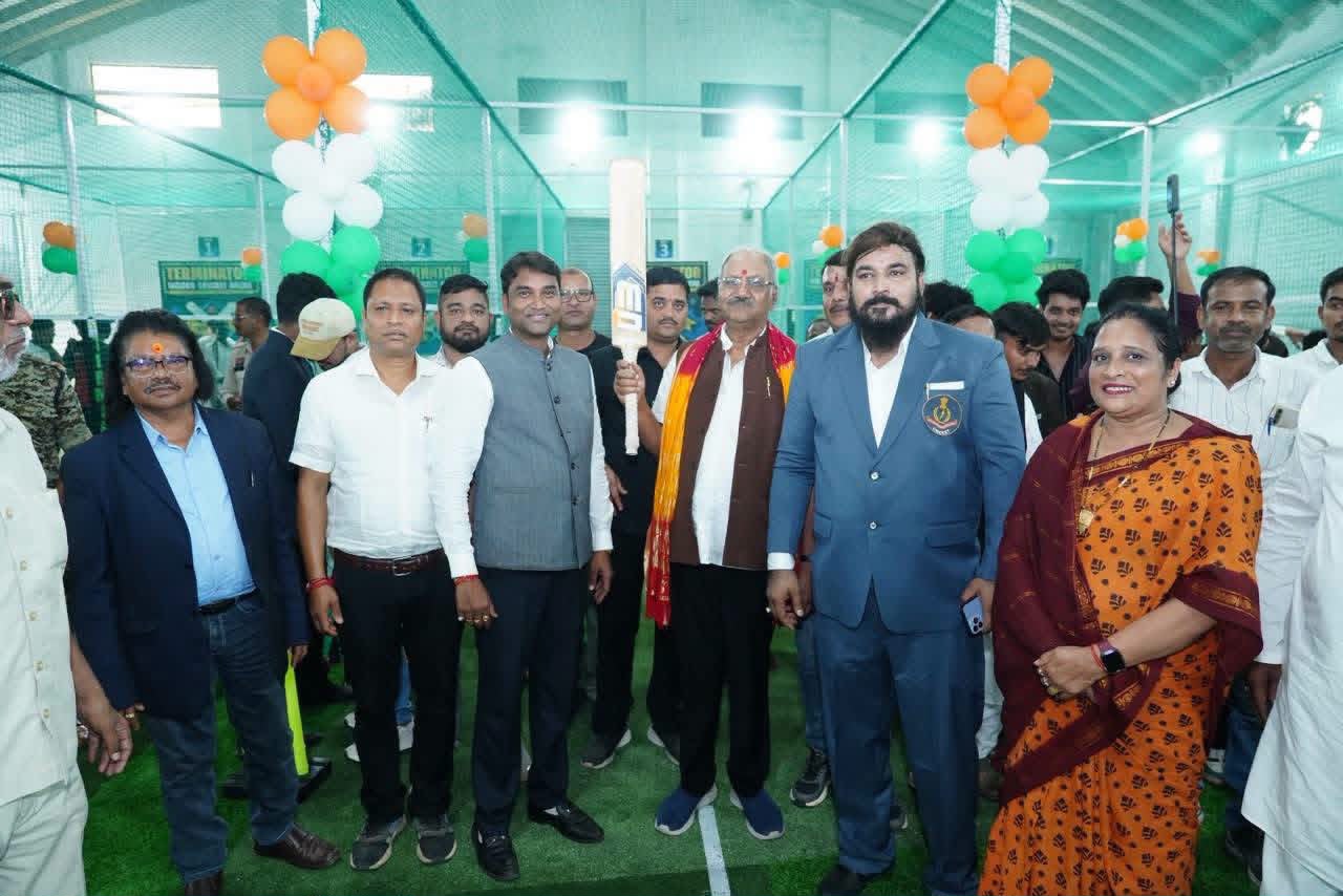 Terminator Indoor Cricket Arena Raipur, Terminator Cricket Academy Raipur, indoor cricket academy Raipur, cricket academy in Raipur, TICA Raipur, indoor cricket facility Chhattisgarh, Dr Shabab Qureshi, cricket training Raipur, chhattisgarh, Khabargali 