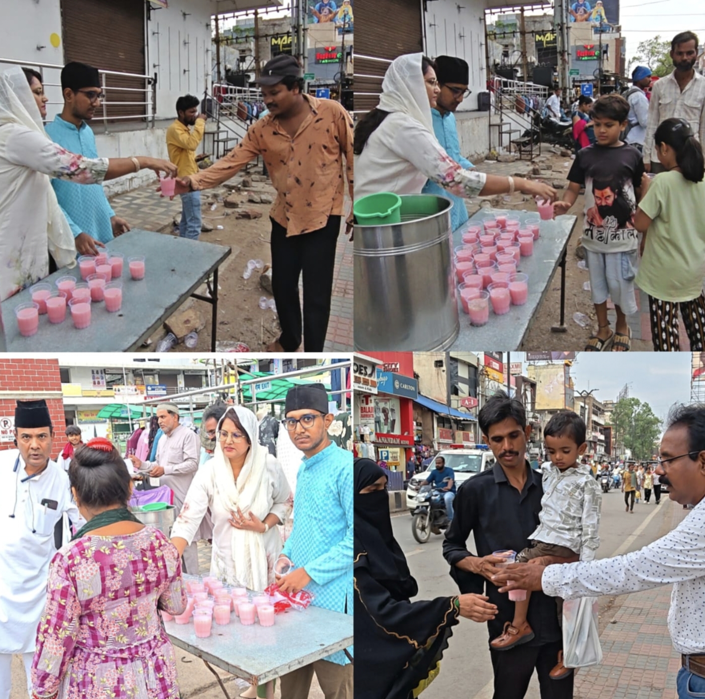 Raipur: Vedic Welfare Foundation distributed langar and sherbet on Muharram. Chairman Syed Salma said, 'Imam Hussain sacrificed his life to keep humanity alive'. Chhattisgarh, Khabargali
