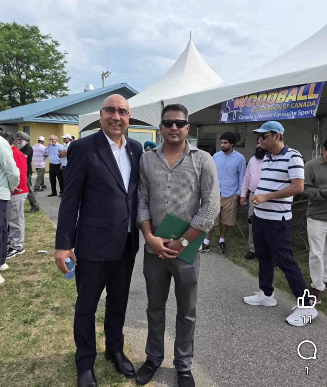 Woodball's grand event in Canada: The community fest held at Caledon East Park spread the magic of this unique sport!, Caledon, Woodball Association of Canada President Jagdeep Sachcha and Vice President Anurag Srivastava, Khabargali