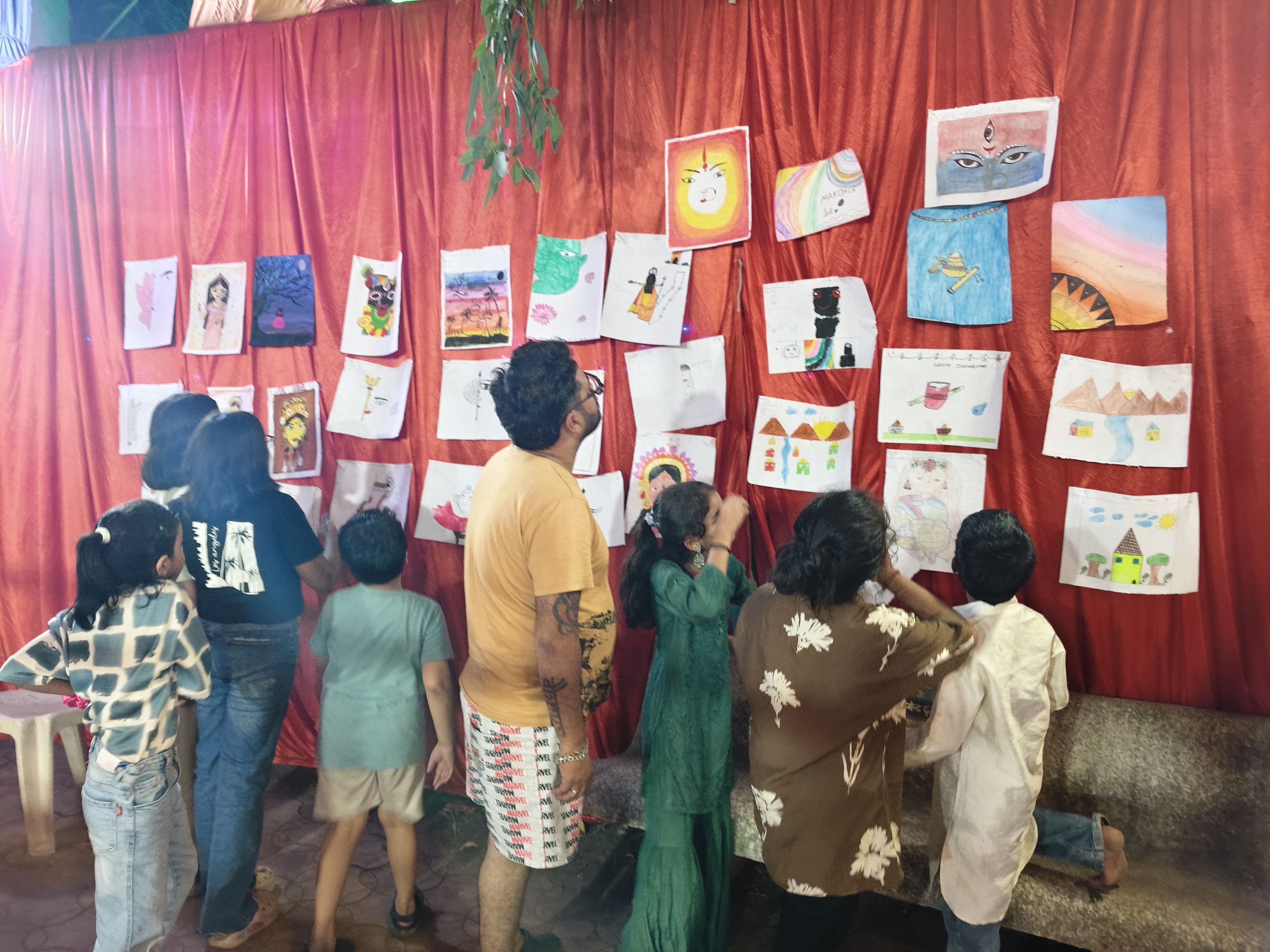 Raipur Navratri Festival, Gayatri Nagar Temple, Siddhi Vinayak Temple Raipur, Children's Painting Competition, Navratri Garba Raipur, Rangoli Competition, Chhattisgarh, Khabargali