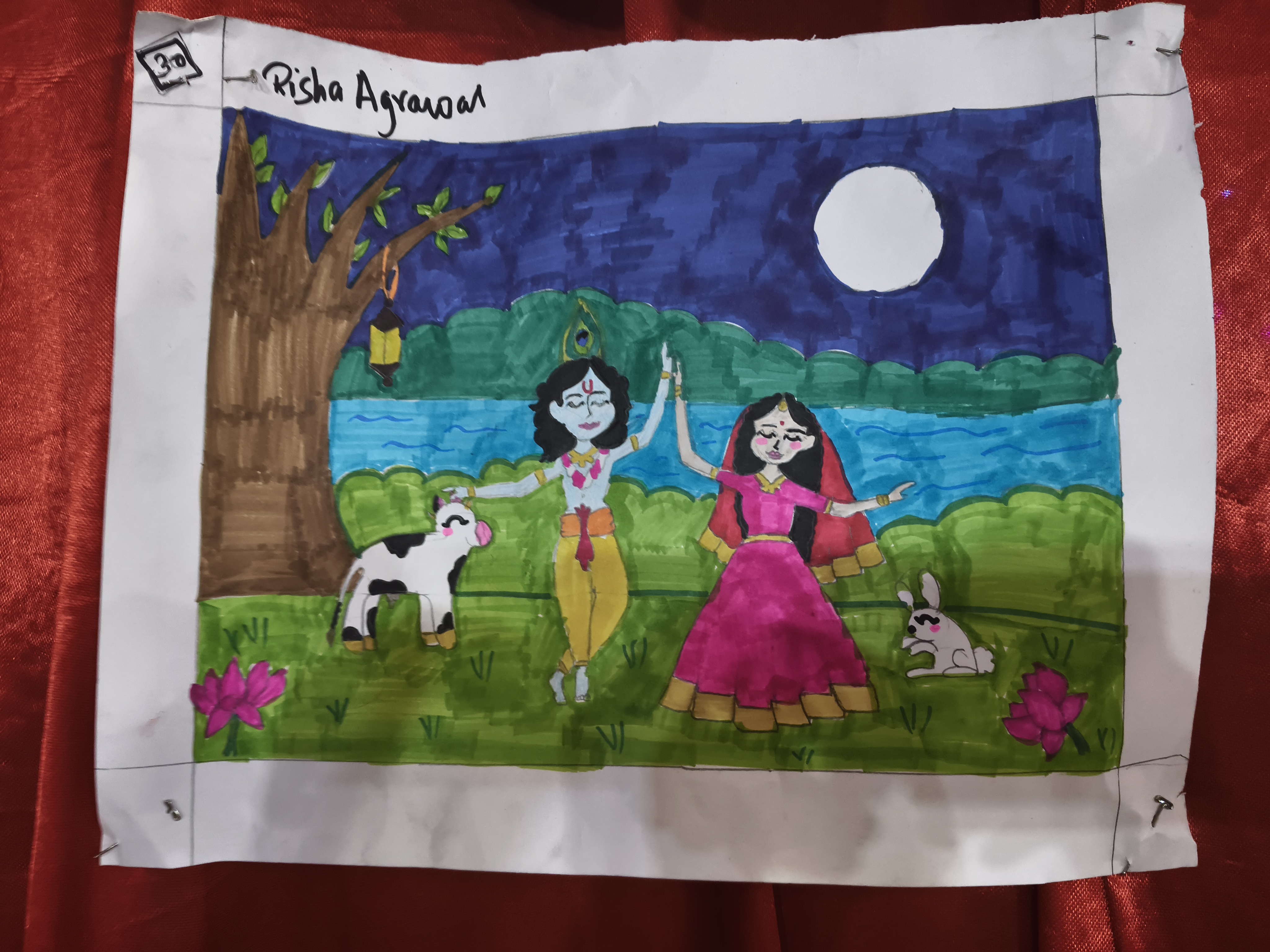 Raipur Navratri Festival, Gayatri Nagar Temple, Siddhi Vinayak Temple Raipur, Children's Painting Competition, Navratri Garba Raipur, Rangoli Competition, Chhattisgarh, Khabargali