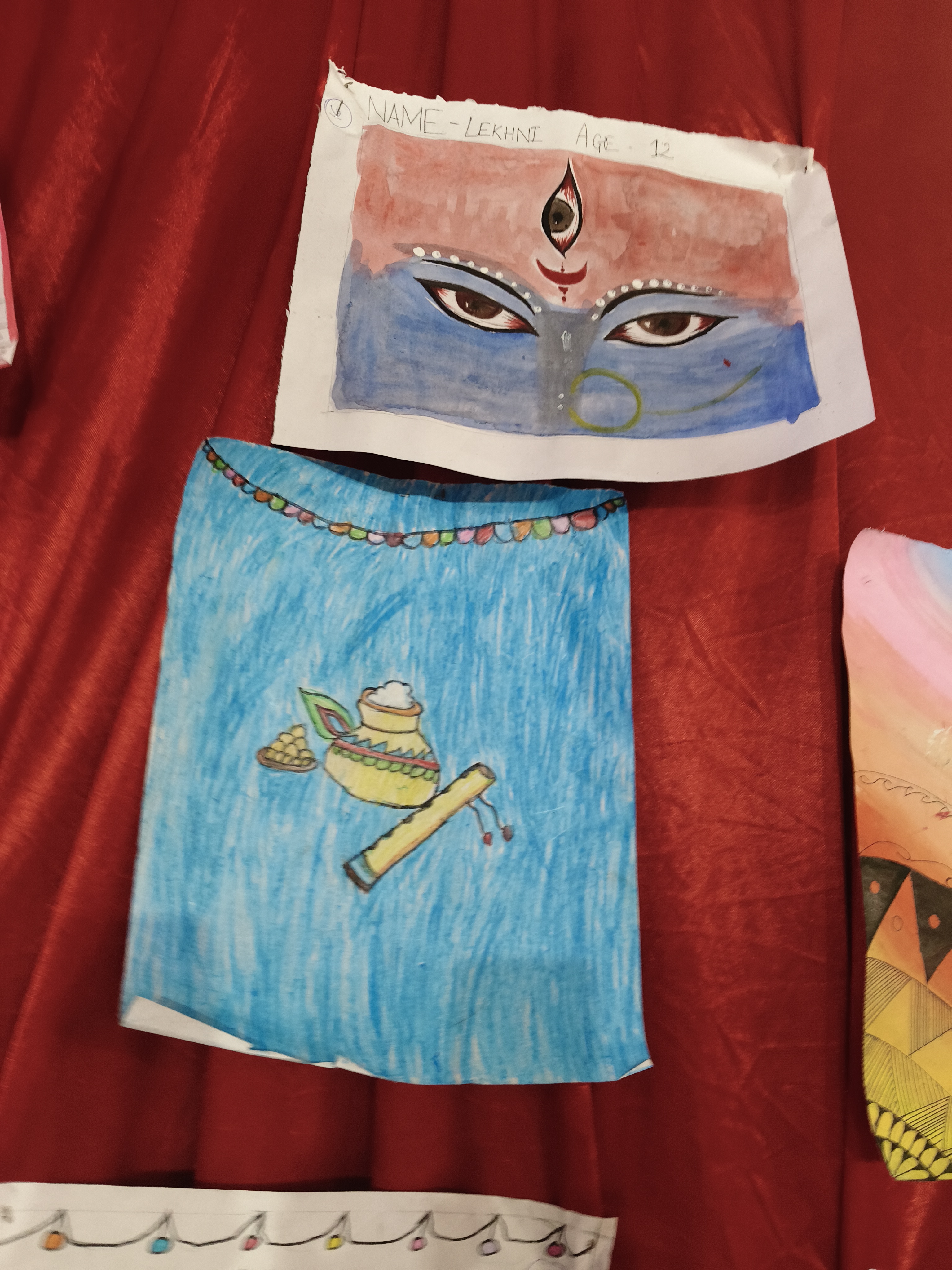 Raipur Navratri Festival, Gayatri Nagar Temple, Siddhi Vinayak Temple Raipur, Children's Painting Competition, Navratri Garba Raipur, Rangoli Competition, Chhattisgarh, Khabargali