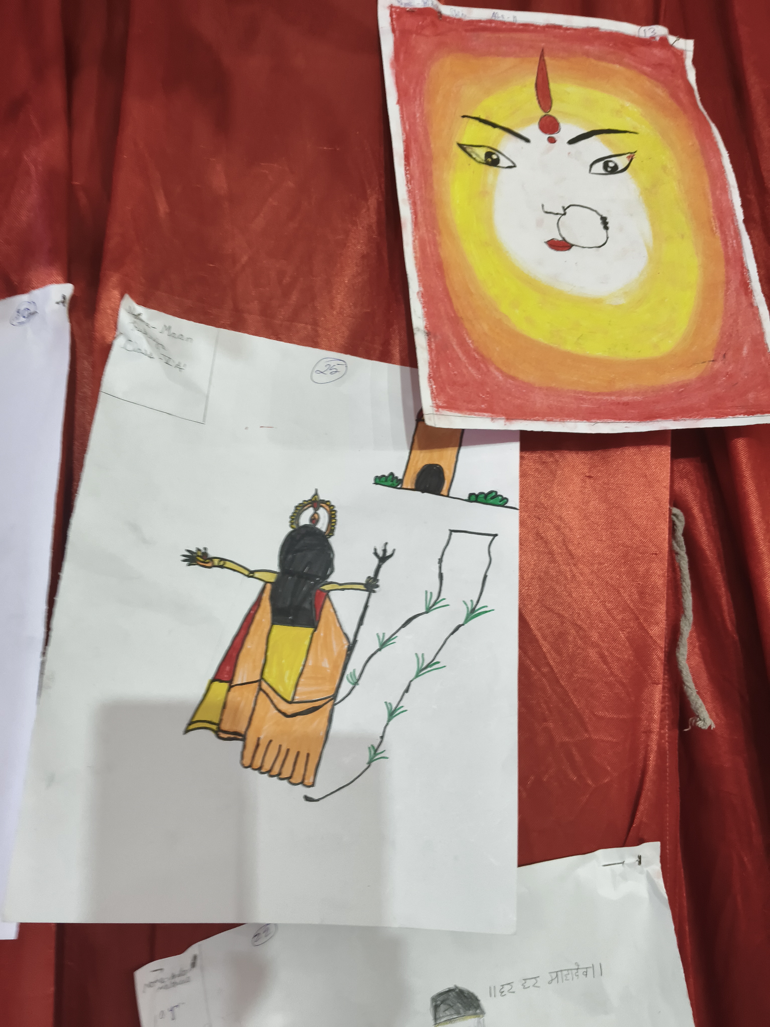 Raipur Navratri Festival, Gayatri Nagar Temple, Siddhi Vinayak Temple Raipur, Children's Painting Competition, Navratri Garba Raipur, Rangoli Competition, Chhattisgarh, Khabargali