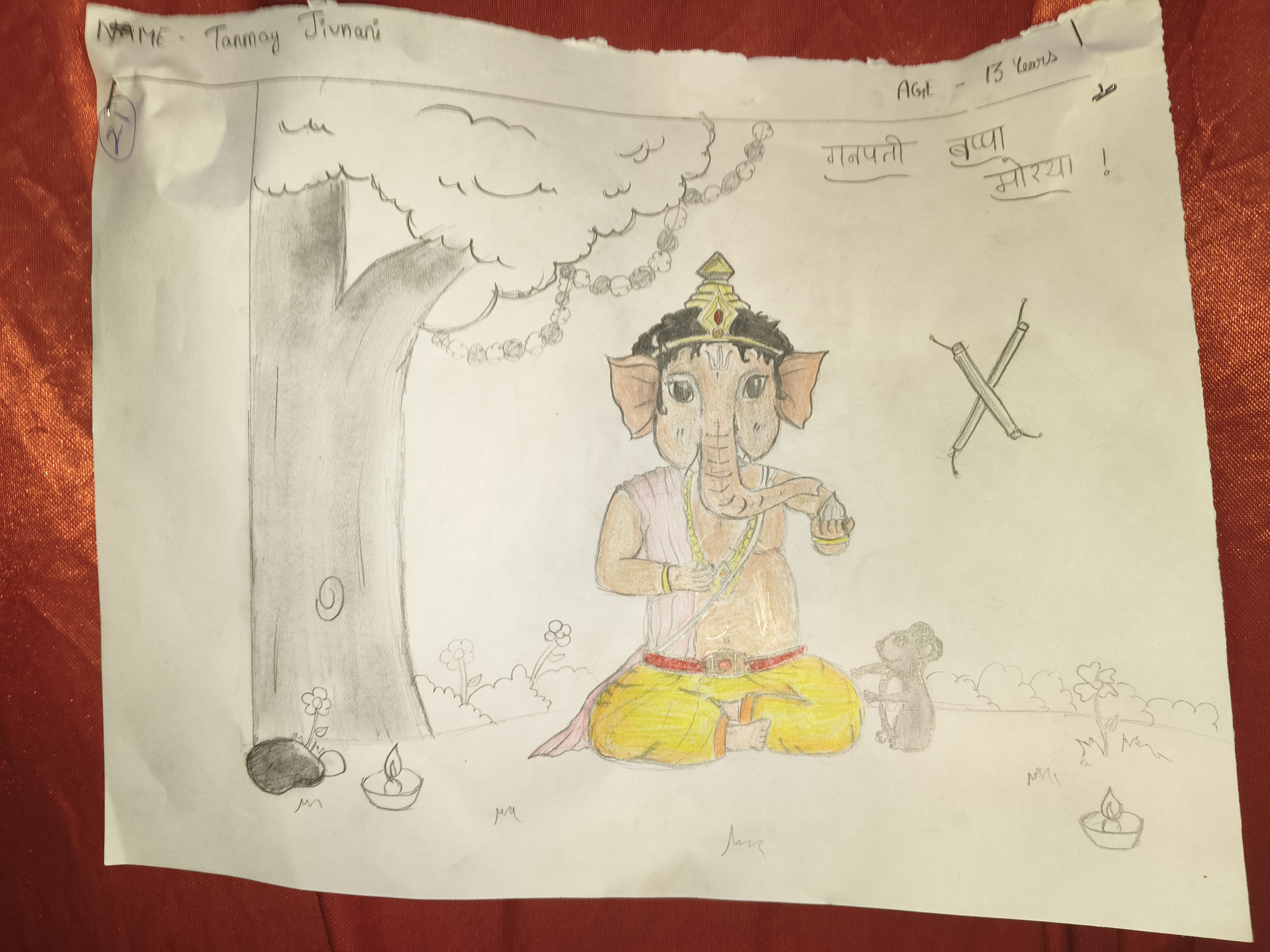 Raipur Navratri Festival, Gayatri Nagar Temple, Siddhi Vinayak Temple Raipur, Children's Painting Competition, Navratri Garba Raipur, Rangoli Competition, Chhattisgarh, Khabargali