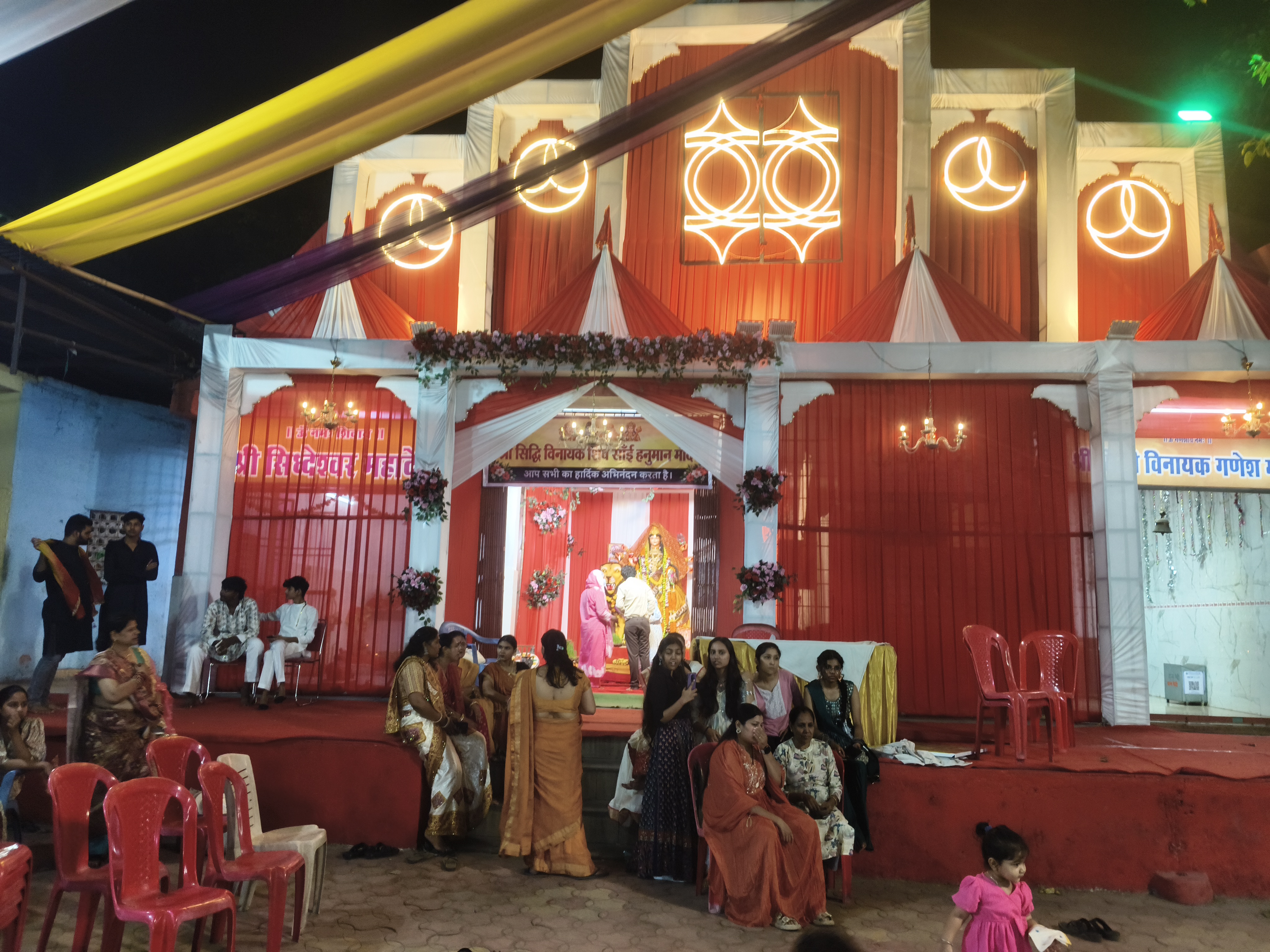 Raipur Navratri Festival, Gayatri Nagar Temple, Siddhi Vinayak Temple Raipur, Children's Painting Competition, Navratri Garba Raipur, Rangoli Competition, Chhattisgarh, Khabargali