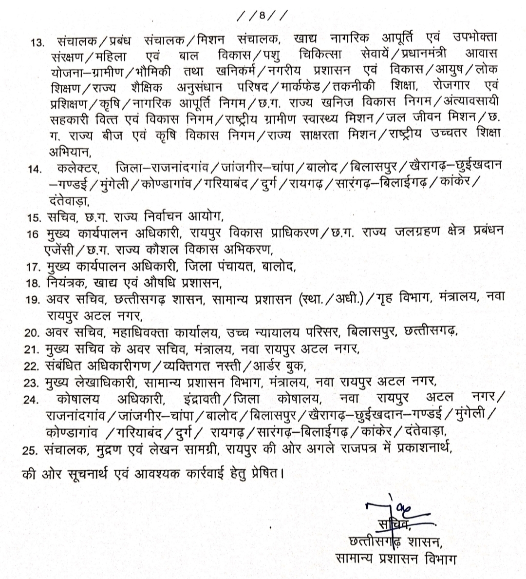  Breaking: 41 IAS officers transferred at once, collectors of these 11 districts changed, see the full list here, Chhattisgarh, Khabargali