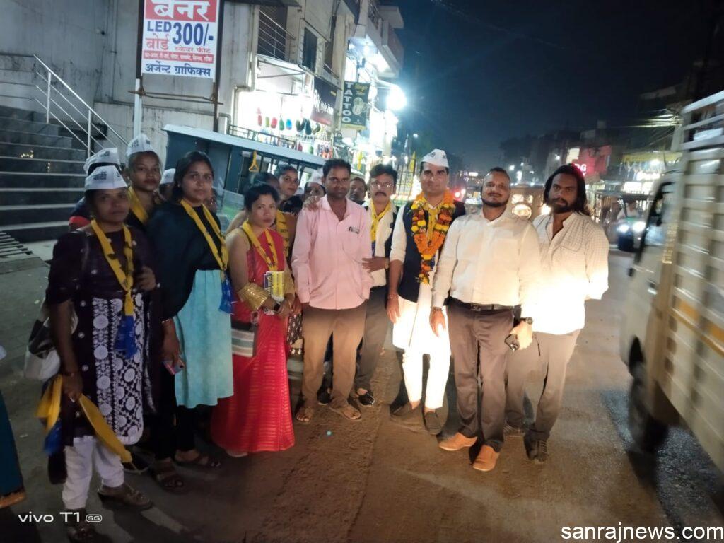 Aam Aadmi Party Raipur West Legislative Assembly candidate Nandan Singh, election campaign, Chhattisgarh Assembly Elections, Khabargali