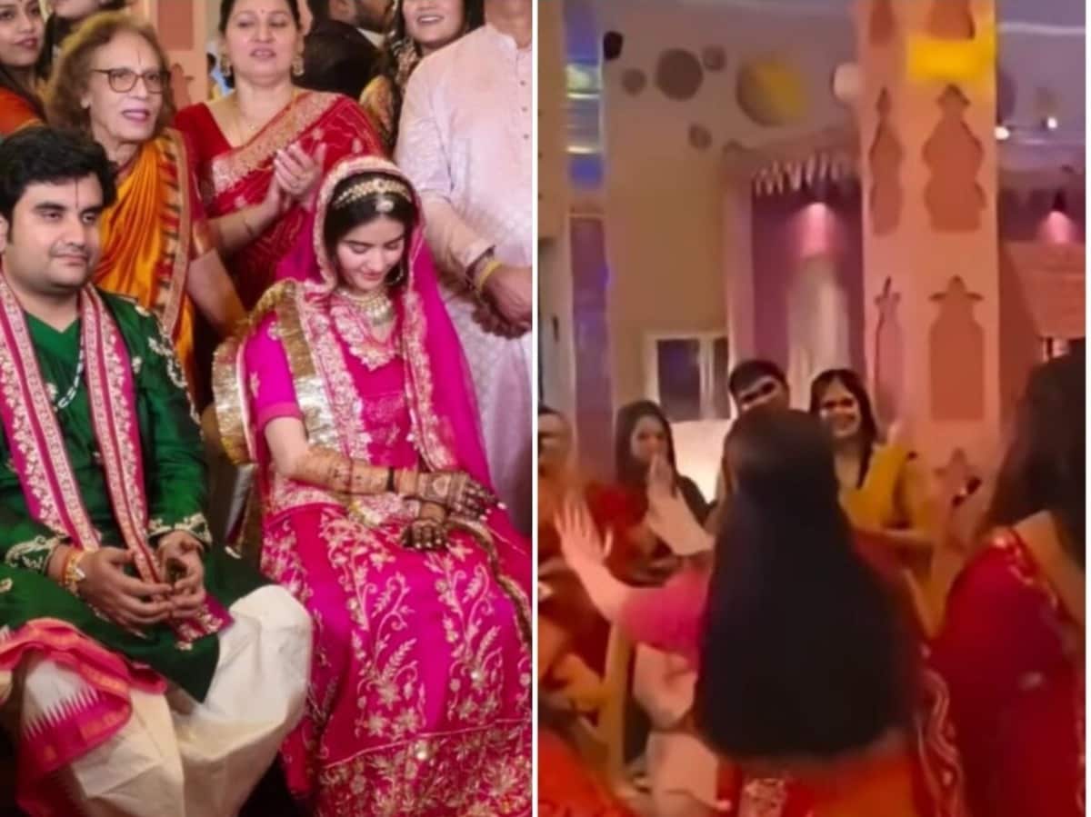 Jai Jai Indresh Upadhyay tied the knot of marriage, took seven rounds with Shipra Sharma of Haryana, Jaipur, Vrindavan, Brij, Krishna, Radhe, Govardhan, Gopi, Ashtanidhi, Mother Cow, Mother Yashoda, Mother Devaki, Nand Baba, Vasudev Ji, Vrishbhanu Ji, Mother Kirti, Eight Friends, Eight Friends, Govardhan, Yamuna Ji, Mathura, Khabargali