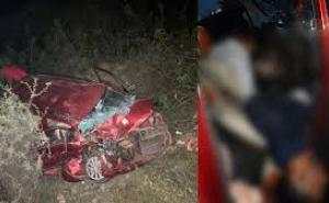 Bolero and WagonR car collide, father and son die janjgir hindi news khabargali 