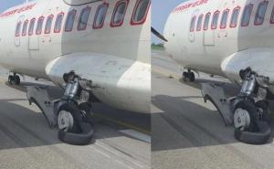 Major accident averted at Bilaspur Airport tire of flight from Prayagraj bursts during landing latest News hindi News khabargali 