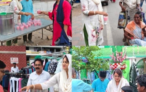 Raipur: Vedic Welfare Foundation distributed langar and sherbet on Muharram. Chairman Syed Salma said, 'Imam Hussain sacrificed his life to keep humanity alive'. Chhattisgarh, Khabargali