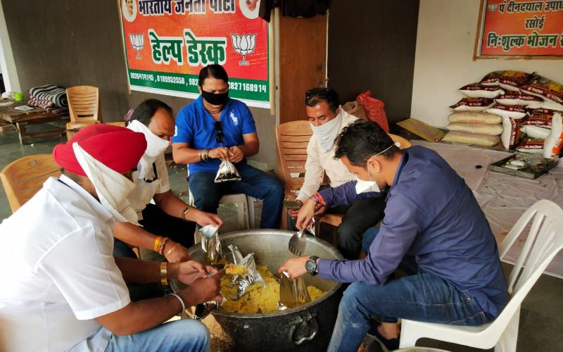 Bjp help desk, corona, lockdowen, khabargali