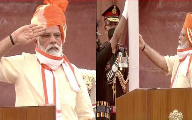 India, New Delhi, Khabargali, Prime Minister Narendra Modi, 74th Independence Day, Red Fort ramparts, addressed to the nation for the 7th time