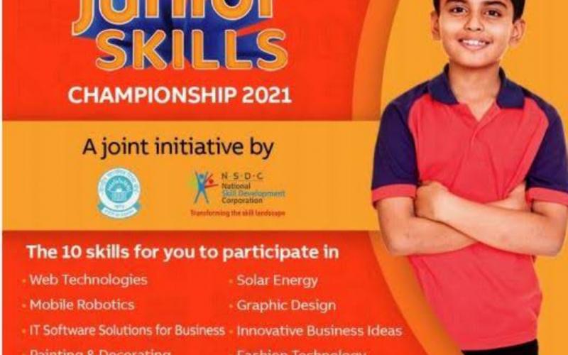 Junior Skills Championship 2021, CBSE, NSDC, Junior Skills, Web Technology, IT Software Solution, Visual Merchandising, Graphic Design, Fashion Technology, Mobile Robotics, Painting & Decorating, Solar Energy, Innovative Business Ideas & Photography, Khabargali