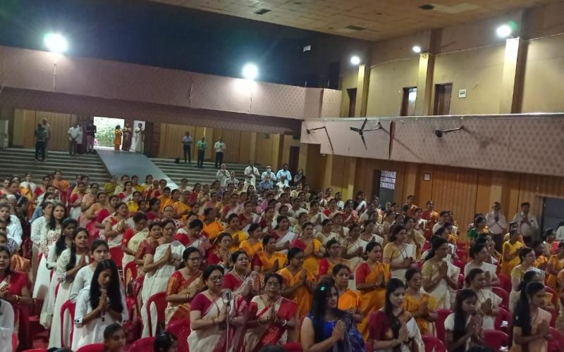 Amrit Mahotsav Year of Independence, Rashtra Sevika Samiti, Raipur Mahanagar, Urmila Mishra, Dr. Purnendu Saxena, Bengali Kalibari Mahila Samiti, Prajapati Samaj, Yogiraj Vidyalaya, Kamaladevi Sangeet Mahavidyalaya, Gayatri Pragya Peeth, Aradhana Bhajani Mandal (Chowbey Colony), Shaurya Sangeet Class, Swardhuni  Mandal, Sanskar Bharti, Shabari Girls Hostel Kalyan Ashram, Maa Sharda Bhajani Mandal, Raipur, Khabargali