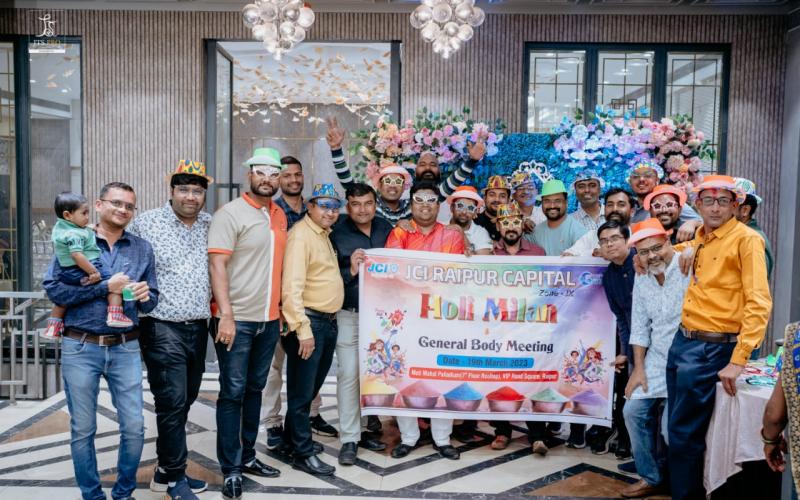 JCI Raipur Capital, Family Holi Milan and General Body Meeting organized, Khabargali