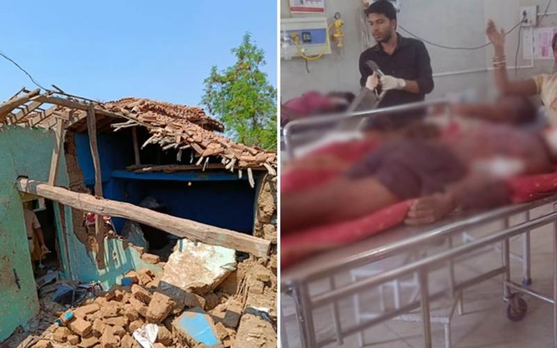 Home theater blast found in Dahej, 2 brothers killed, 4 people including one and a half year old child injured, Chhattisgarh, Chhattisgarh News, khabargali