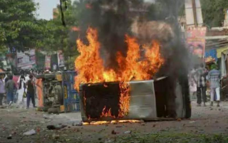 Violent clashes due to religious tension in UP, Jharkhand and Haryana too, khabargali